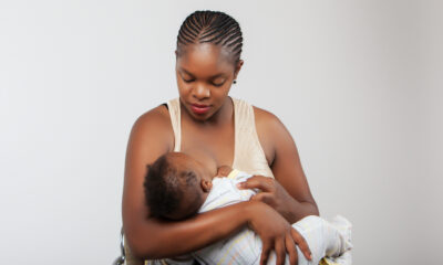 A mother breastfeeding