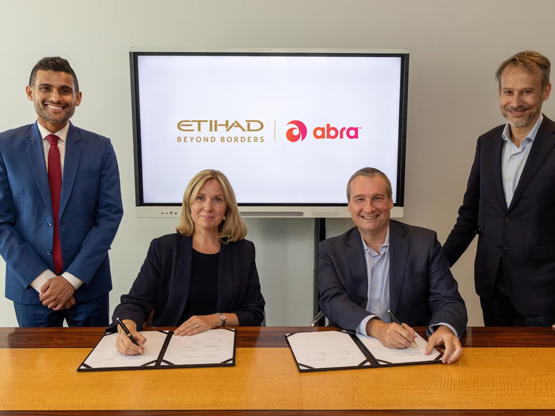 Etihad and Abra Seal Strategic Partnership