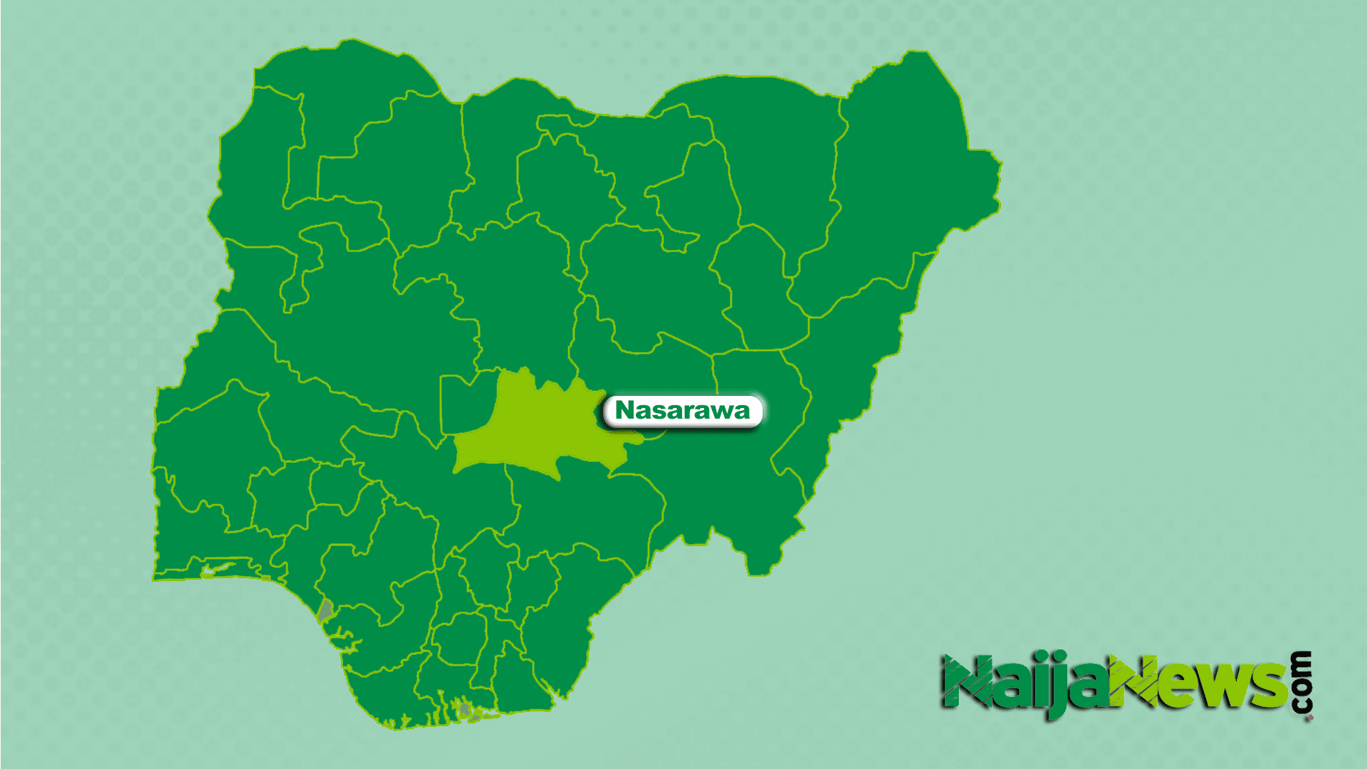 Map of Nasarawa State Nigeria