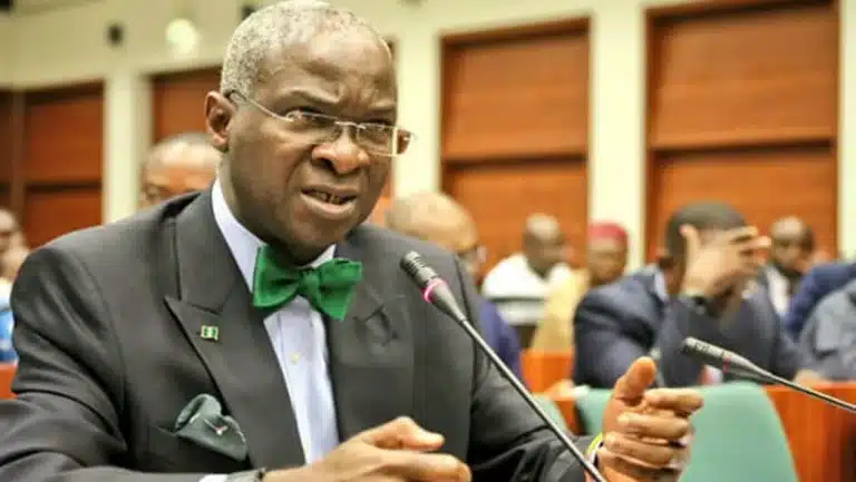 Minister of Works and Housing Babatunde Raji Fashola.