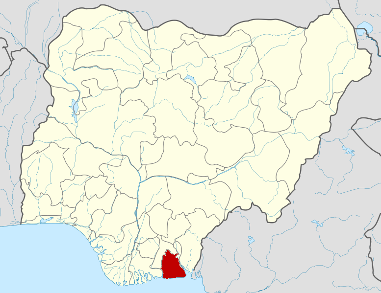 Nigeria Akwa Ibom State map