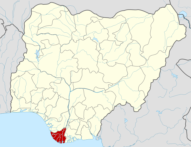 Nigeria Bayelsa State map