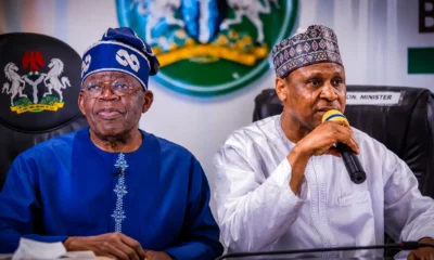President Bola Tinubu and Minister Mohammed Idris