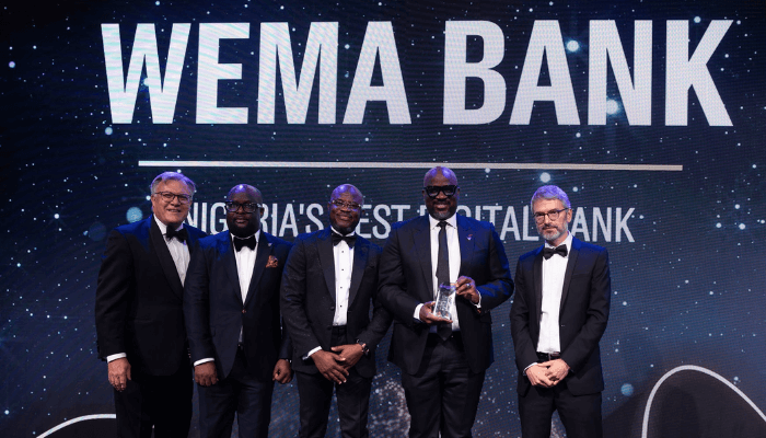 Wema Bank Wins Euromoneys Nigerias Best Digital Bank For Consumers Award