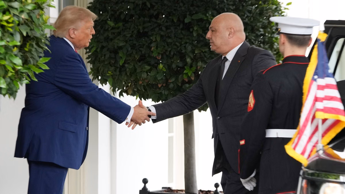 lebanese president aoun meets trump in first white house visit since 2009 seeks israeli withdrawal f