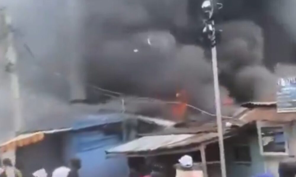 Fire in Abule Oja Lagos