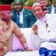 Governor Otti and Chief Osita Chidoka during the Abia State 35 years anniversary lecture