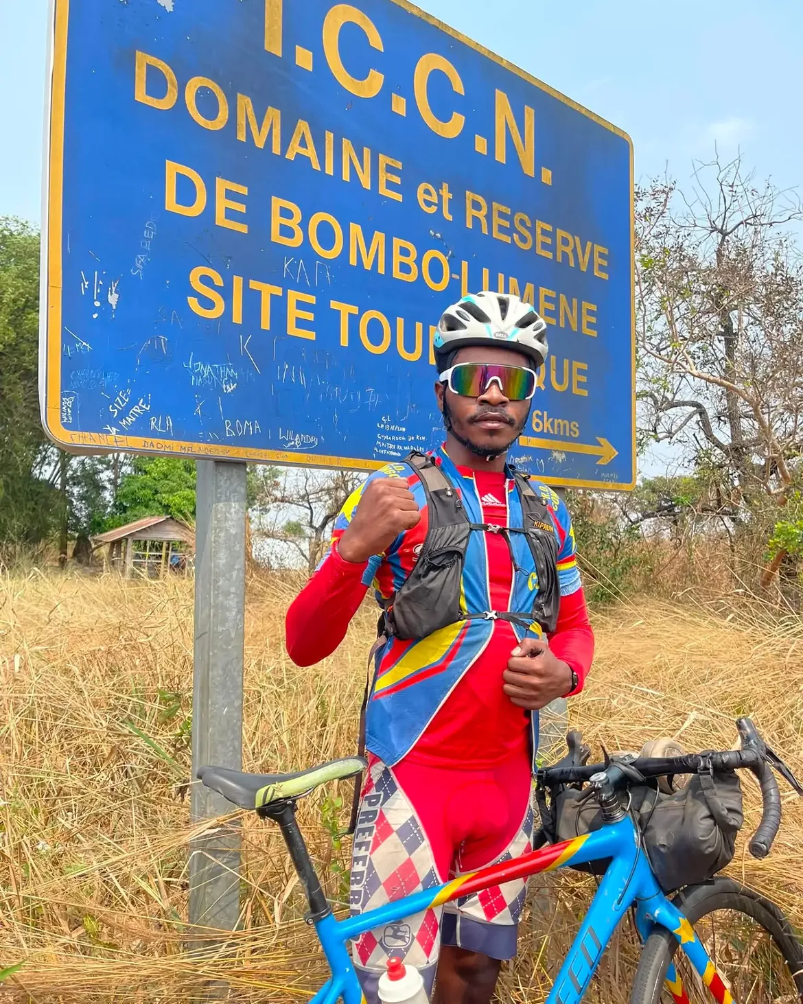 Congolese cyclist Miguel Masaisai has died during a 17 country journey across Africa to promote 1790