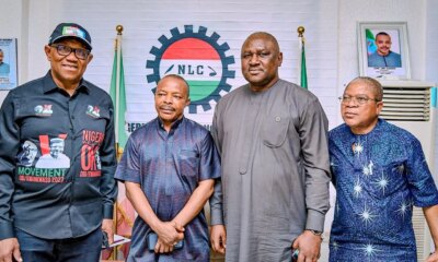 Peter Obi visits NLC headquarters