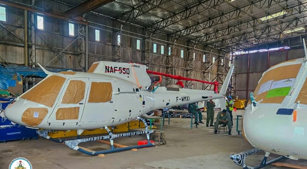 The helicopters. Photo NAF