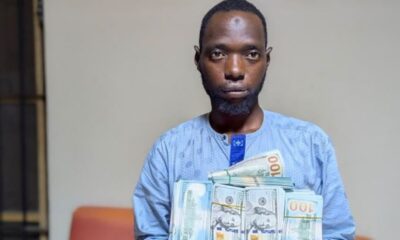Usaini Ibrahim suspect arrested with counterfeit 212200 in Kano