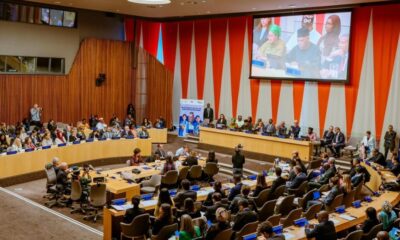 Vice President Kashim Shettima who represented Tinubu speaking at the 81st United Nations General As