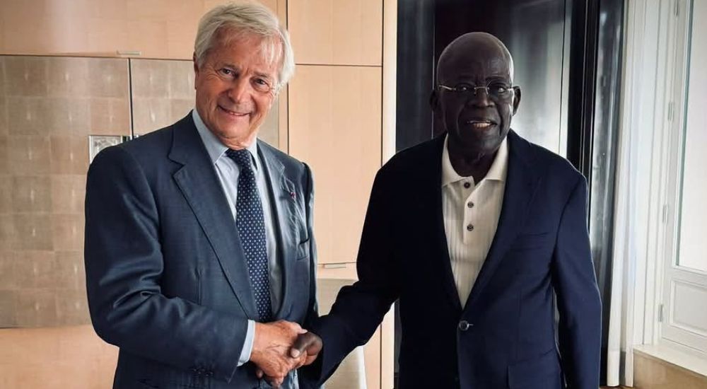 Vincent Bollore and President Bola Tinubu