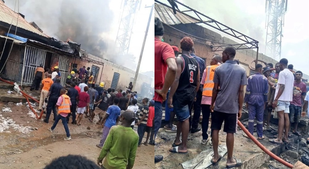 Fire At Ogbe Market