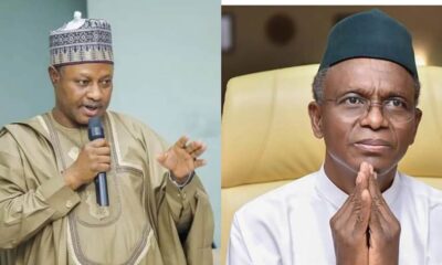 Governor of Kaduna State Uba Sani and Nasir EL Rufia