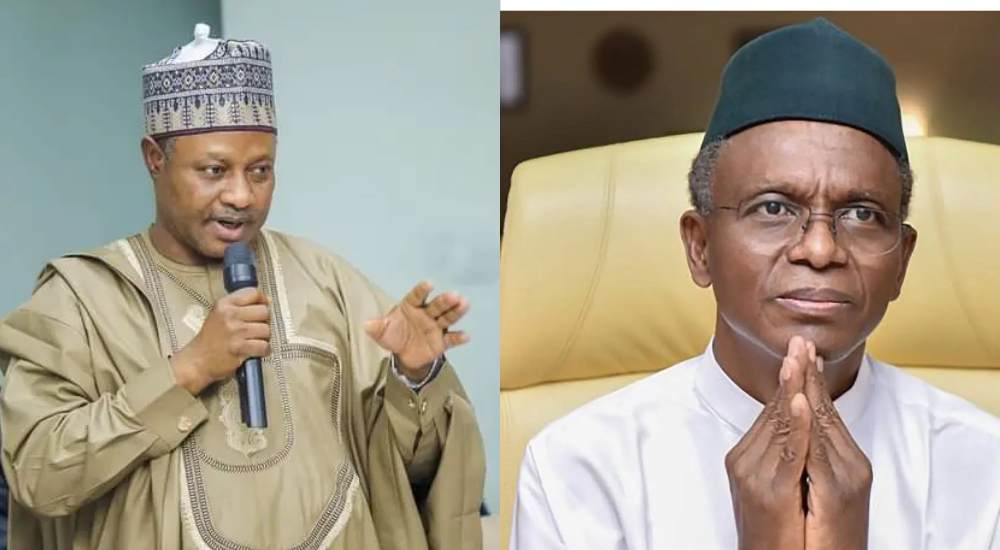 Governor of Kaduna State Uba Sani and Nasir EL Rufia