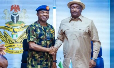 Minister of Aviation and Aerospace Development Festus Keyamo and the Chief of Air Staff Air Marshal