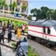 Motorist escapes death as train collides with car in Lagos