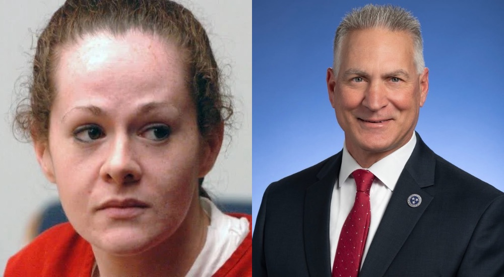 Tennessee Prisons Commissioner Frank Strada and death row inmate Christa Pike