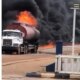 Truck conveying petrol catches fire burns shops vehicles in Calabar